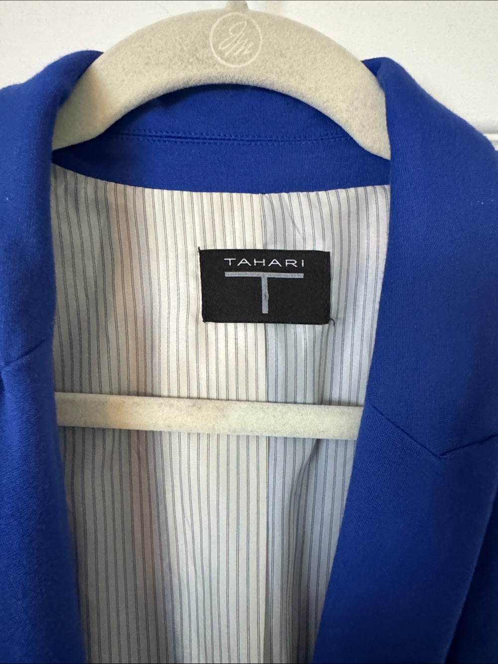 Tahari ASL Royal Blue Single-Button Blazer - Picture 2 of 4